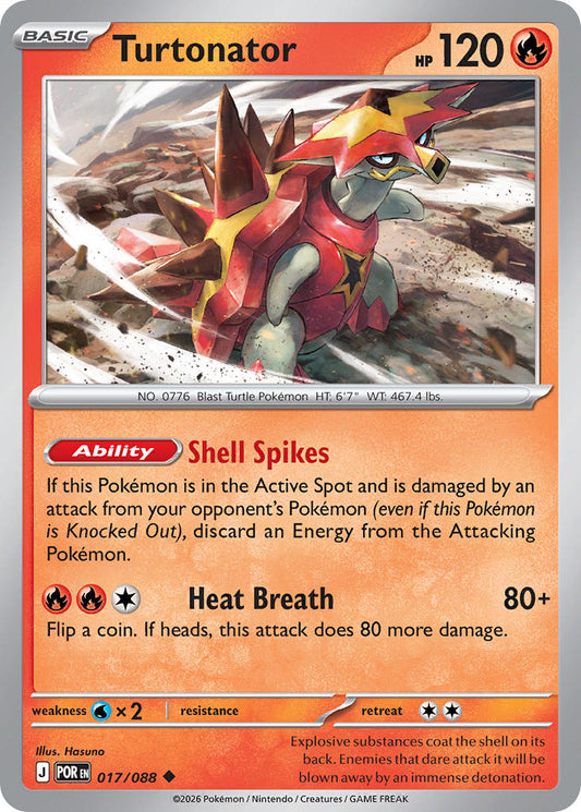 Turtonator 017/088 - POKEMON MEGA EVOLUTION: PERFECT ORDER
