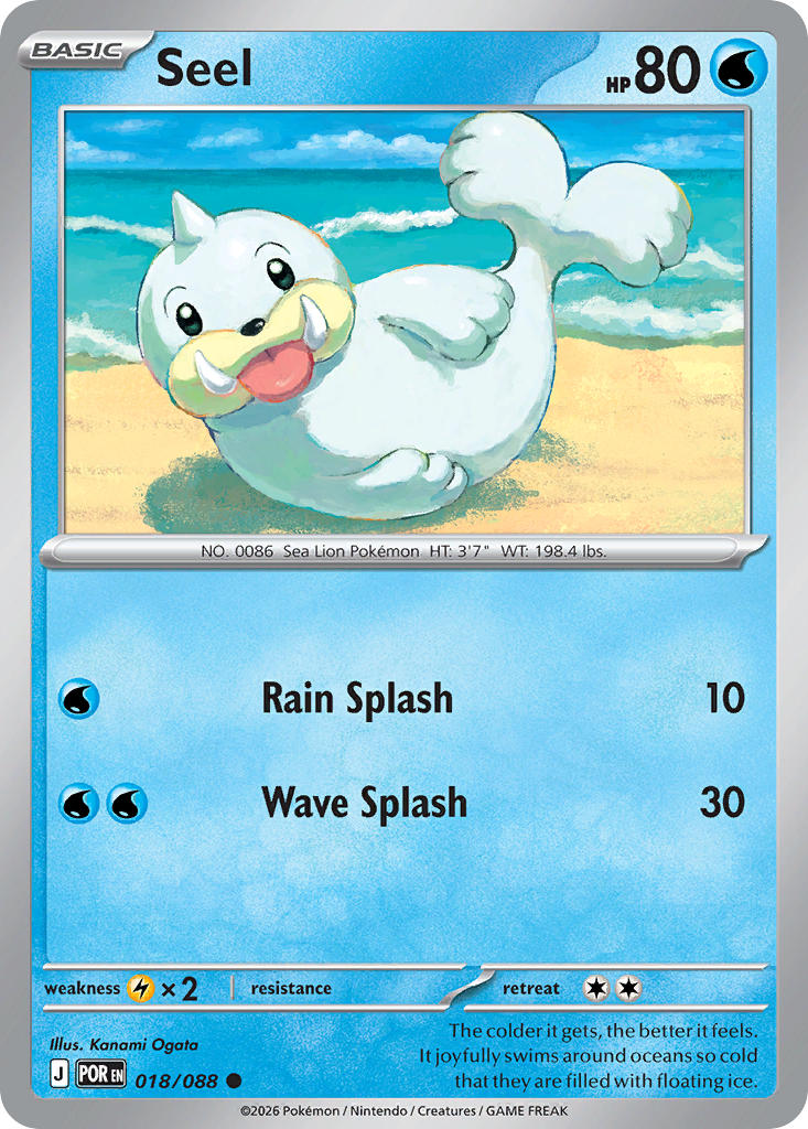 Seel 018/088 - POKEMON MEGA EVOLUTION: PERFECT ORDER