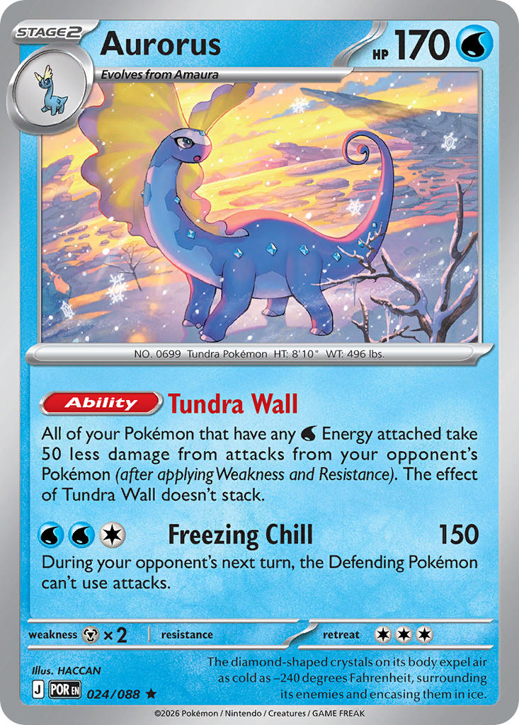 Aurorus 024/088 - POKEMON MEGA EVOLUTION: PERFECT ORDER