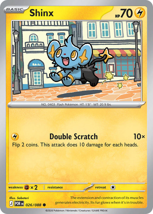 Shinx 026/088 - POKEMON MEGA EVOLUTION: PERFECT ORDER - Pokemon Single Card