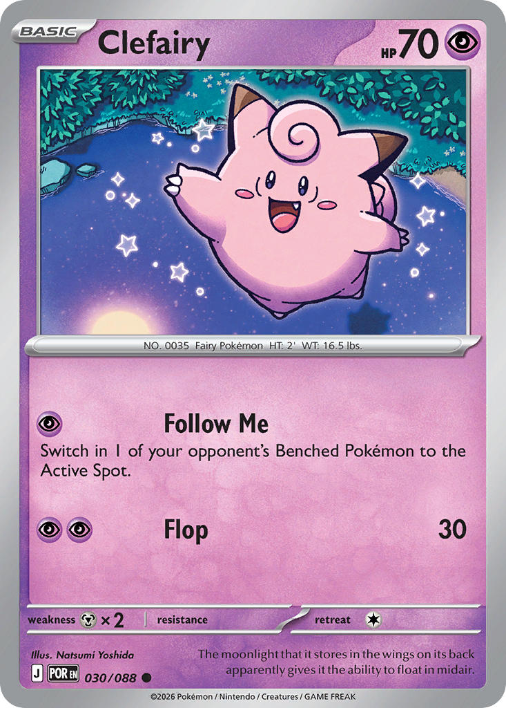 Clefairy 030/088 - POKEMON MEGA EVOLUTION: PERFECT ORDER