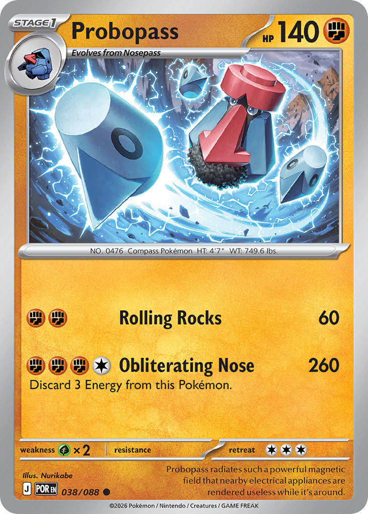 Probopass 038/088 - POKEMON MEGA EVOLUTION: PERFECT ORDER