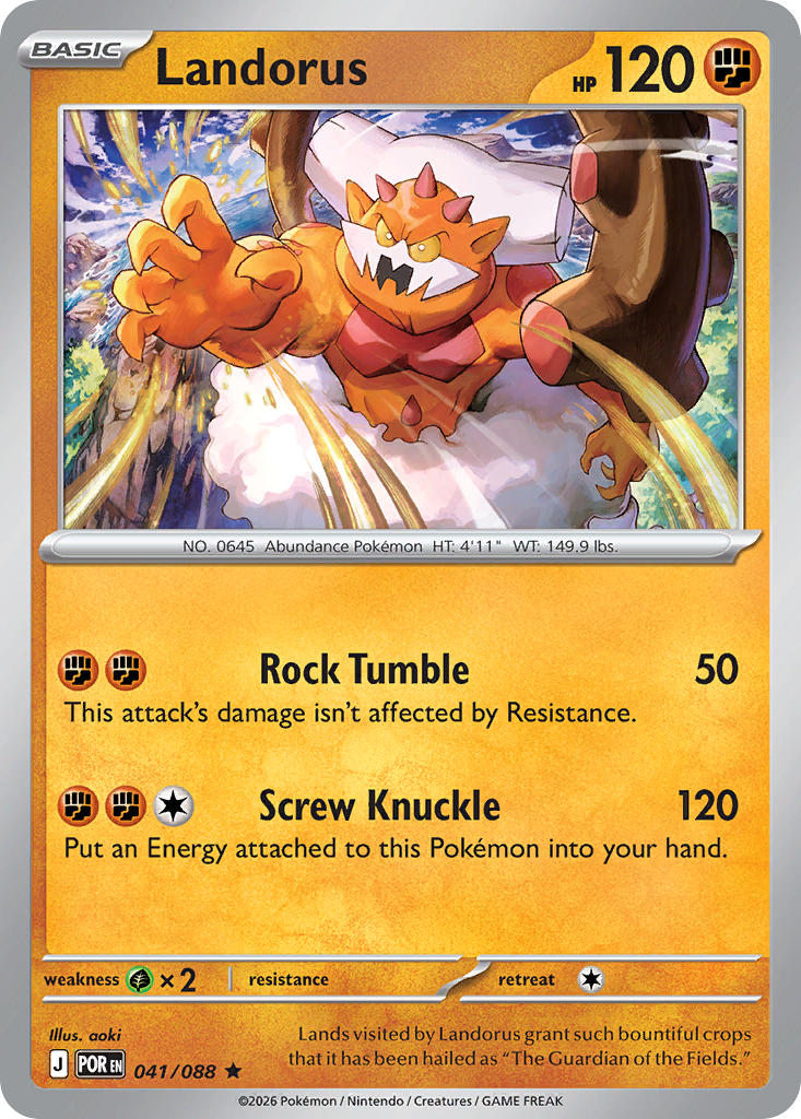 Landorus 041/088 - POKEMON MEGA EVOLUTION: PERFECT ORDER - Pokemon Single Card