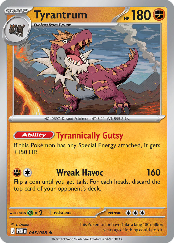 Tyrantrum 045/088 - POKEMON MEGA EVOLUTION: PERFECT ORDER