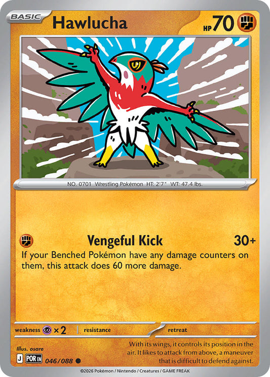 Hawlucha 046/088 - POKEMON MEGA EVOLUTION: PERFECT ORDER - Pokemon Single Card