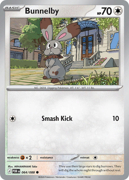 Bunnelby 064/088 - POKEMON MEGA EVOLUTION: PERFECT ORDER