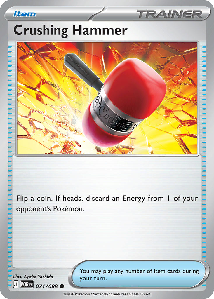 Crushing Hammer 071/088 - POKEMON MEGA EVOLUTION: PERFECT ORDER - Pokemon Single Card