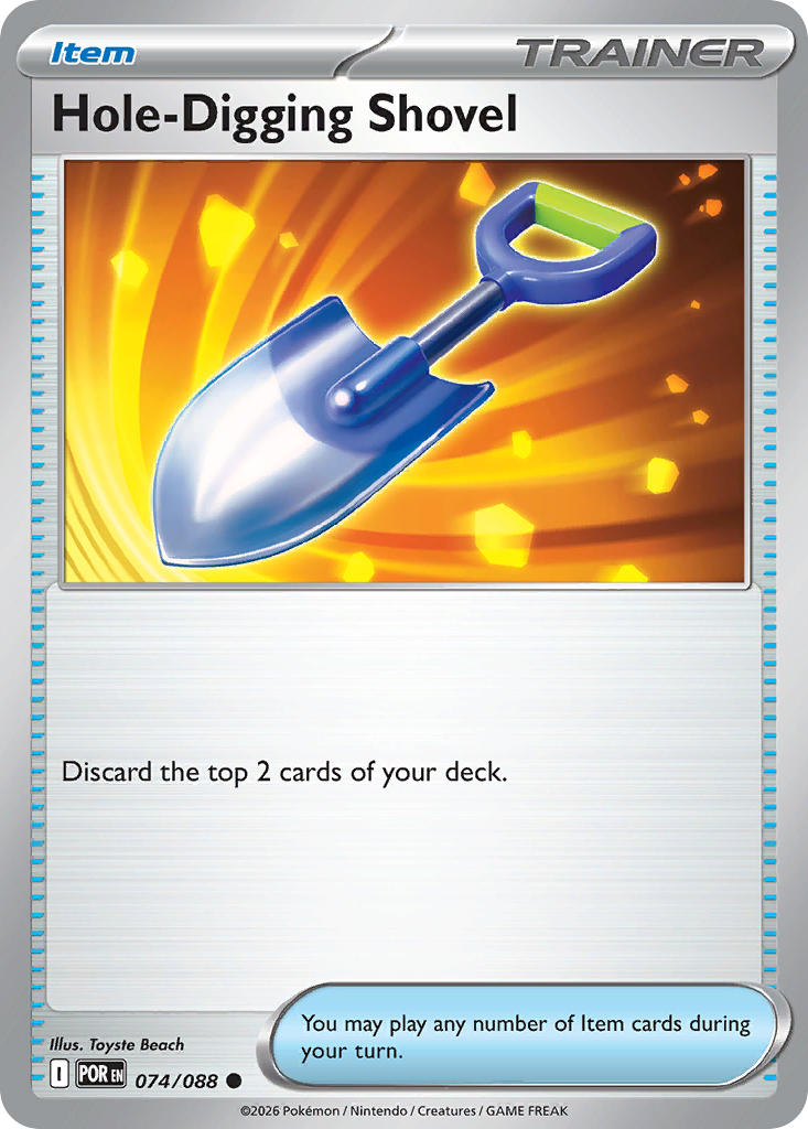 Hole-Digging Shovel 074/088 - POKEMON MEGA EVOLUTION: PERFECT ORDER - Pokemon Single Card