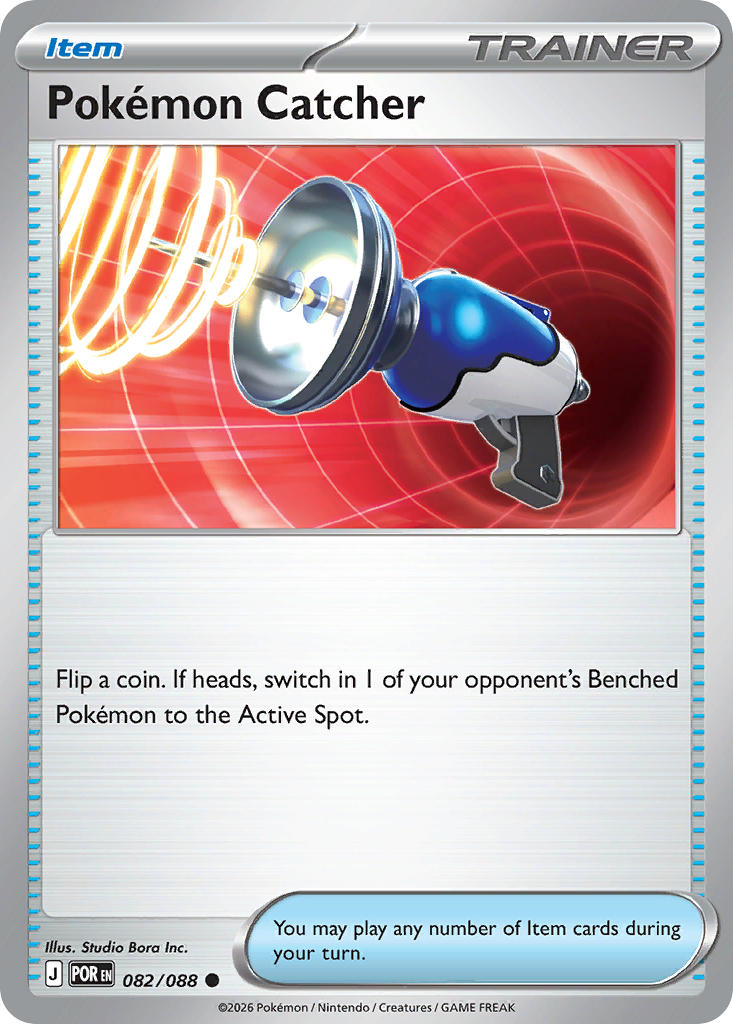 Pokemon Catcher 082/088 - POKEMON MEGA EVOLUTION: PERFECT ORDER - Pokemon Single Card