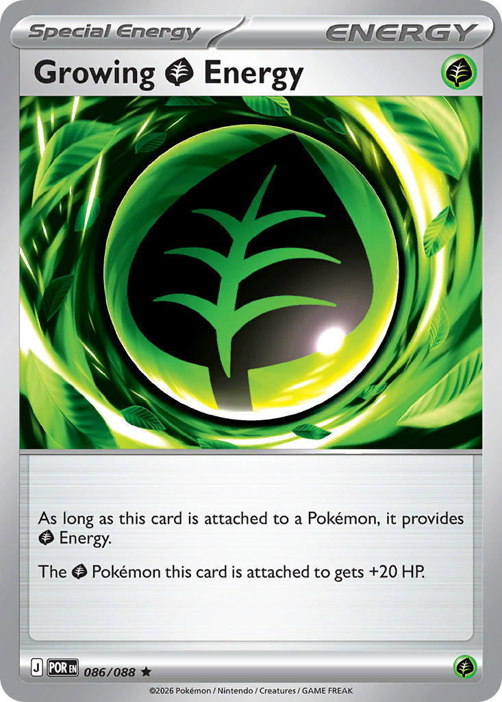Growing Grass Energy 086/088 - POKEMON MEGA EVOLUTION: PERFECT ORDER - Pokemon Single Card