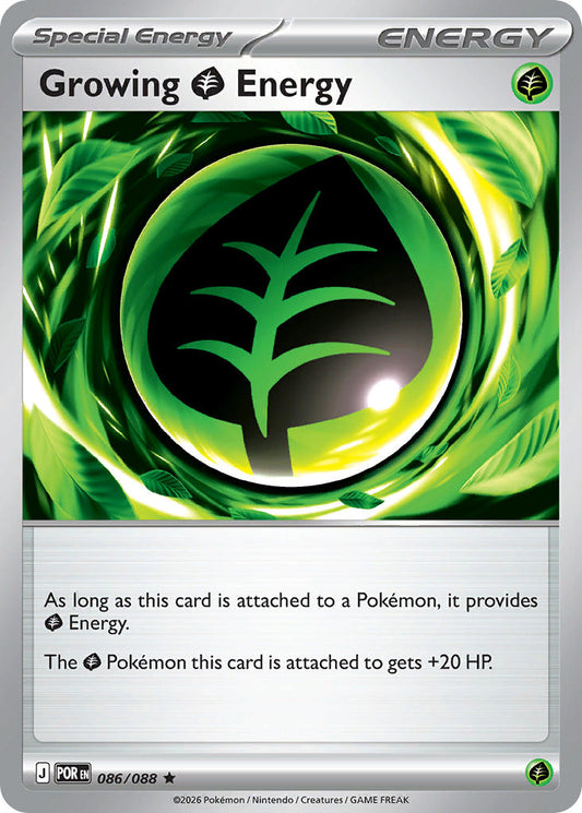 Growing Grass Energy 086/088 - POKEMON MEGA EVOLUTION: PERFECT ORDER