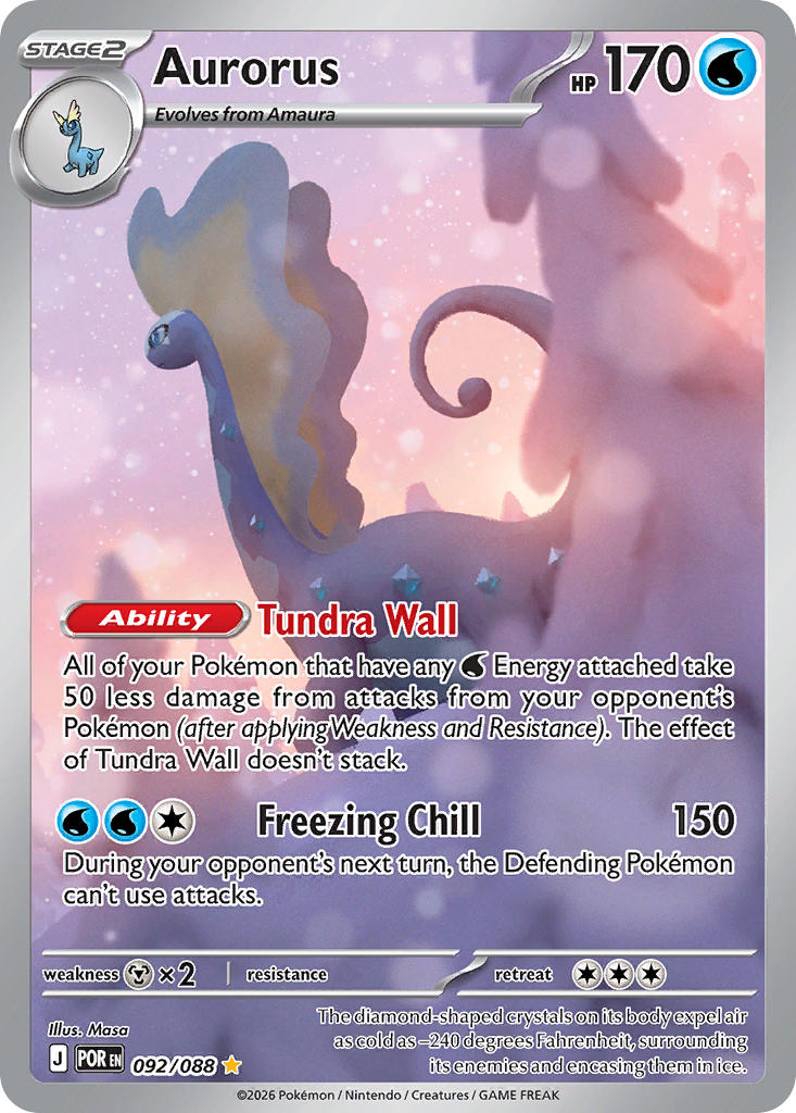 Aurorus 092/088 - POKEMON MEGA EVOLUTION: PERFECT ORDER - Pokemon Single Card