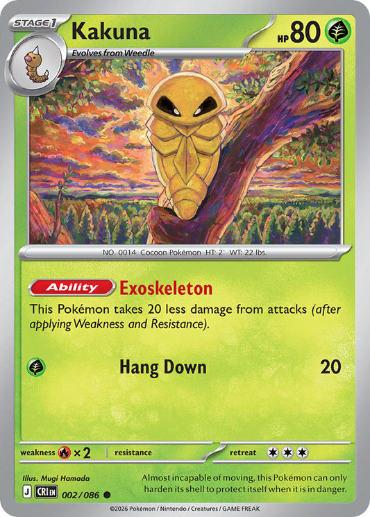 Kakuna 002/086 - POKEMON MEGA EVOLUTION: CHAOS RISING