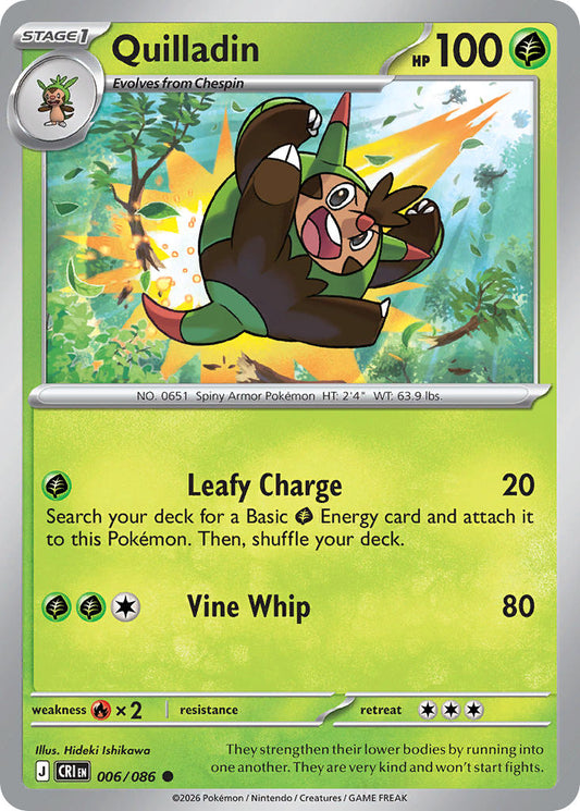 Quilladin 006/086 - POKEMON MEGA EVOLUTION: CHAOS RISING