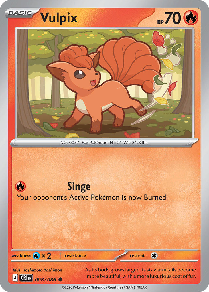 Vulpix 008/086 - POKEMON MEGA EVOLUTION: CHAOS RISING