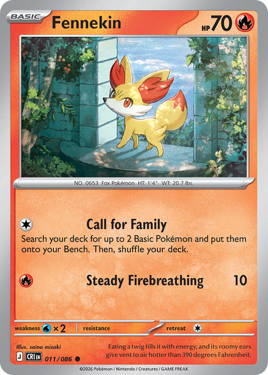 Fennekin 011/086 - POKEMON MEGA EVOLUTION: CHAOS RISING