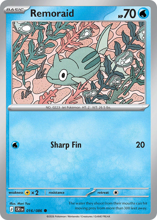 Remoraid 016/086 - POKEMON MEGA EVOLUTION: CHAOS RISING
