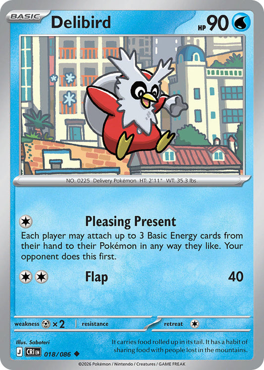 Delibird 018/086 - POKEMON MEGA EVOLUTION: CHAOS RISING
