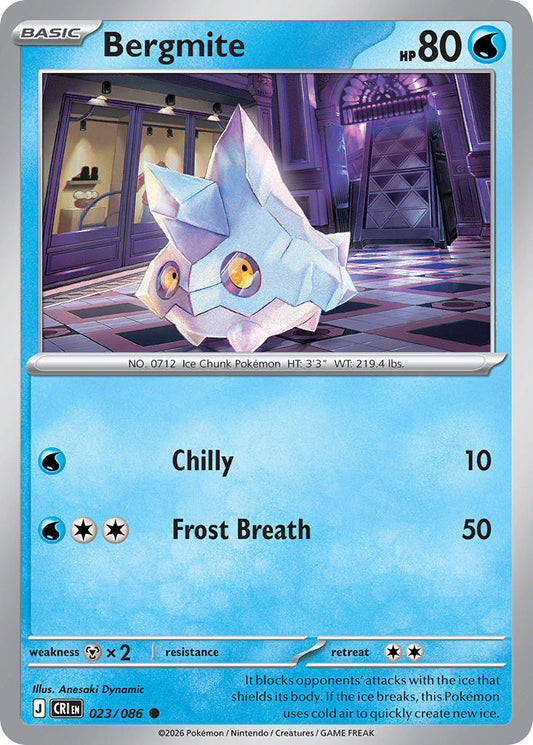 Bergmite 023/086 - POKEMON MEGA EVOLUTION: CHAOS RISING