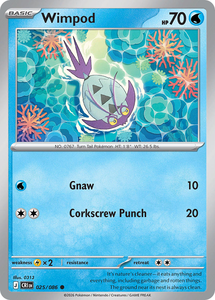 Wimpod 025/086 - POKEMON MEGA EVOLUTION: CHAOS RISING