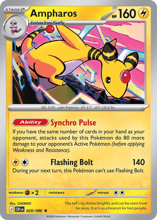 Ampharos 029/086 - POKEMON MEGA EVOLUTION: CHAOS RISING