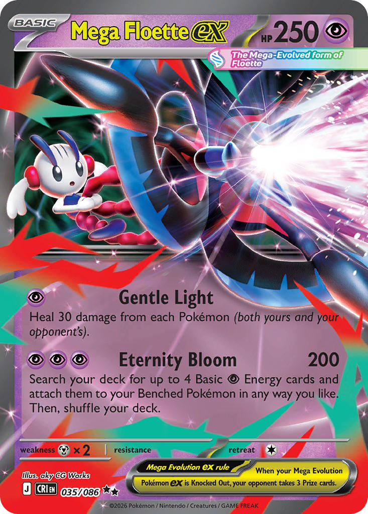 Mega Floette ex 035/086 - POKEMON MEGA EVOLUTION: CHAOS RISING