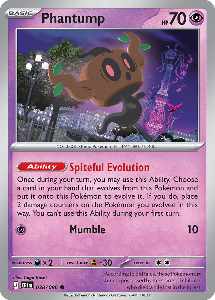 Phantump 038/086 - POKEMON MEGA EVOLUTION: CHAOS RISING