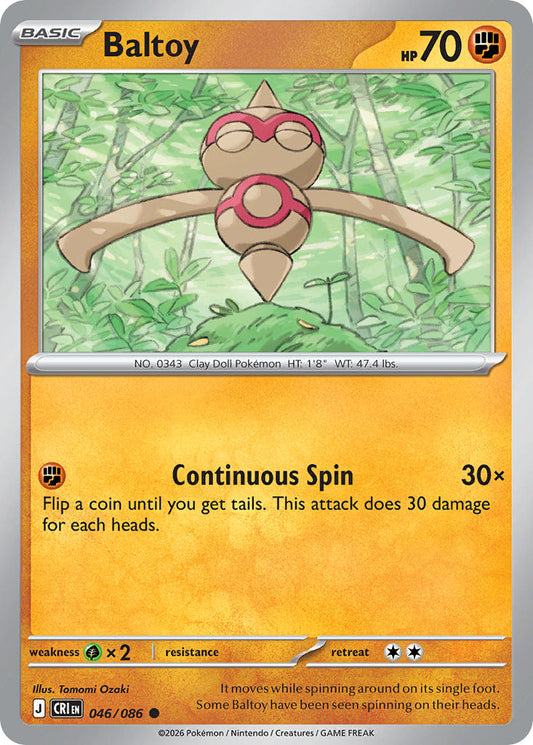 Baltoy 046/086 - POKEMON MEGA EVOLUTION: CHAOS RISING