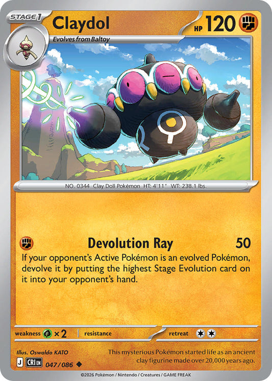 Claydol 047/086 - POKEMON MEGA EVOLUTION: CHAOS RISING