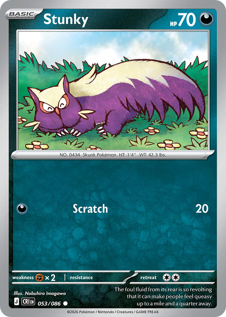 Stunky 053/086 - POKEMON MEGA EVOLUTION: CHAOS RISING