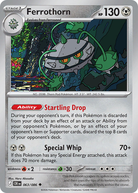 Ferrothorn 063/086 - POKEMON MEGA EVOLUTION: CHAOS RISING