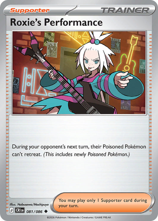 Roxie's Performance 081/086 - POKEMON MEGA EVOLUTION: CHAOS RISING