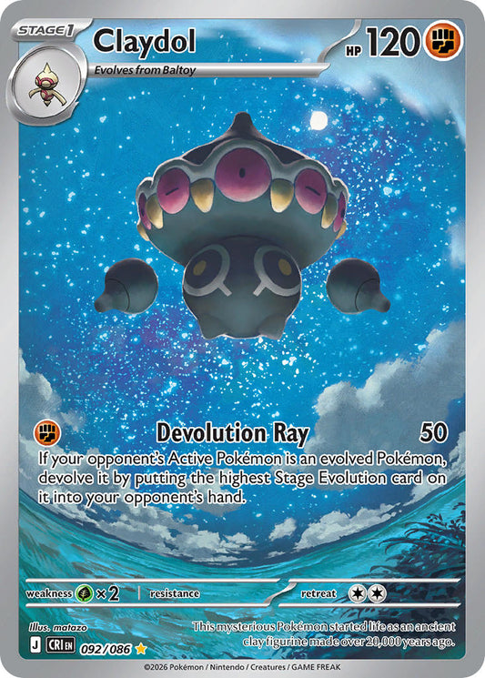 Claydol 092/086 - POKEMON MEGA EVOLUTION: CHAOS RISING - Pokemon Single Card
