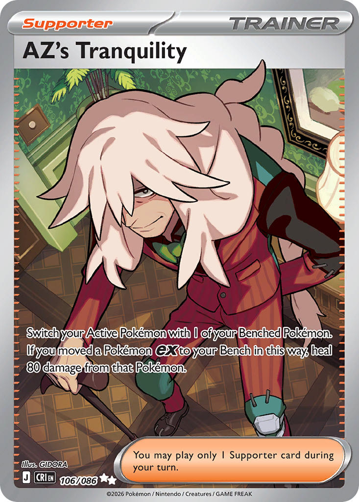 AZ's Tranquility 106/086 - POKEMON MEGA EVOLUTION: CHAOS RISING - Pokemon Single Card