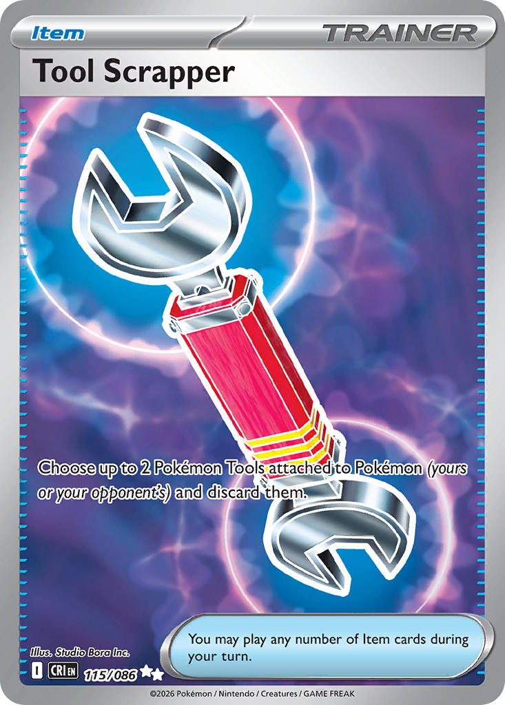 Tool Scrapper 115/086 - POKEMON MEGA EVOLUTION: CHAOS RISING - Pokemon Single Card