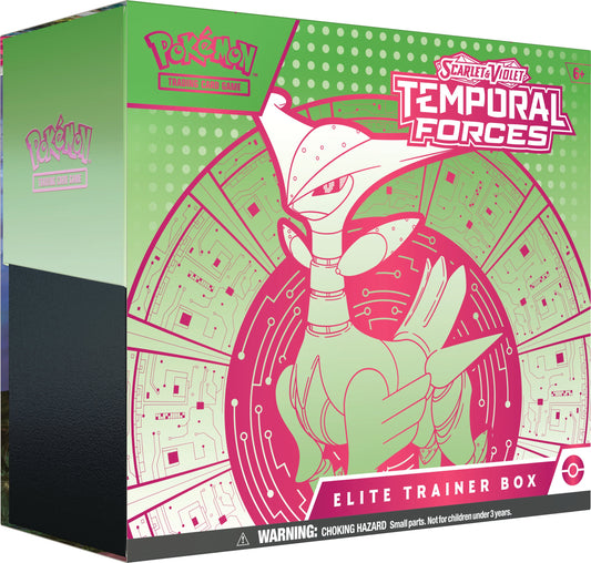 Pokemon Scarlet & Violet 5: Temporal Forces Elite Trainer Box - Iron Leaves