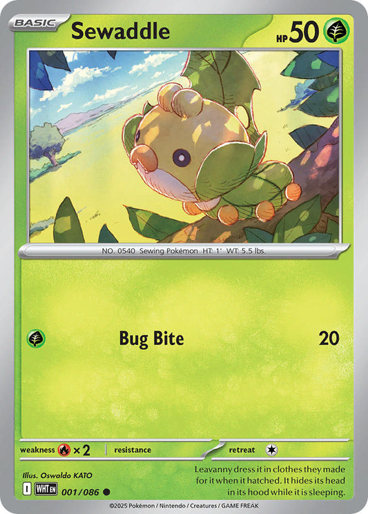 Sewaddle 001/086 - POKEMON SCARLET & VIOLET: WHITE FLARE