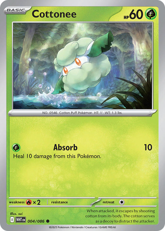 Cottonee 004/086 - POKEMON SCARLET & VIOLET: WHITE FLARE