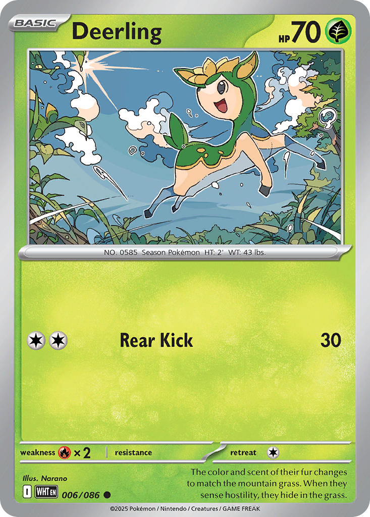 Deerling 006/086 - POKEMON SCARLET & VIOLET: WHITE FLARE