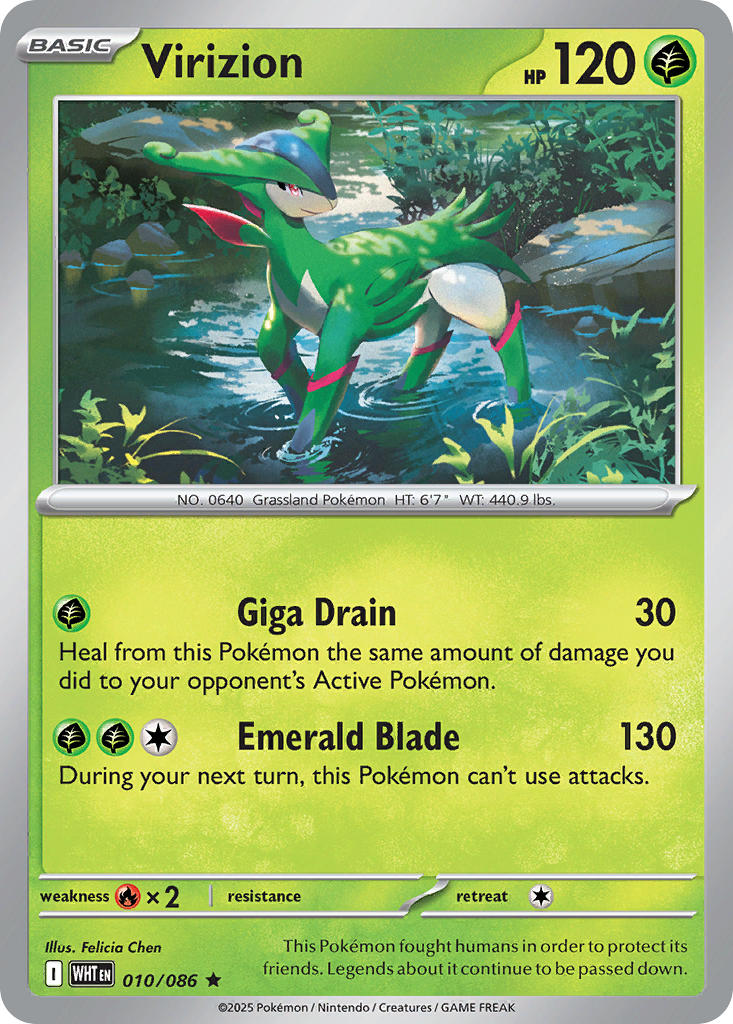 Virizion 010/086 - POKEMON SCARLET & VIOLET: WHITE FLARE