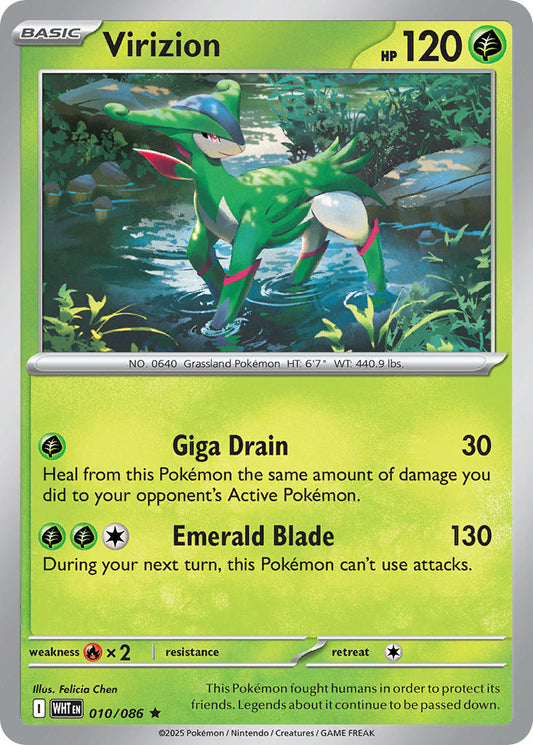 Virizion 010/086 - POKEMON SCARLET & VIOLET: WHITE FLARE
