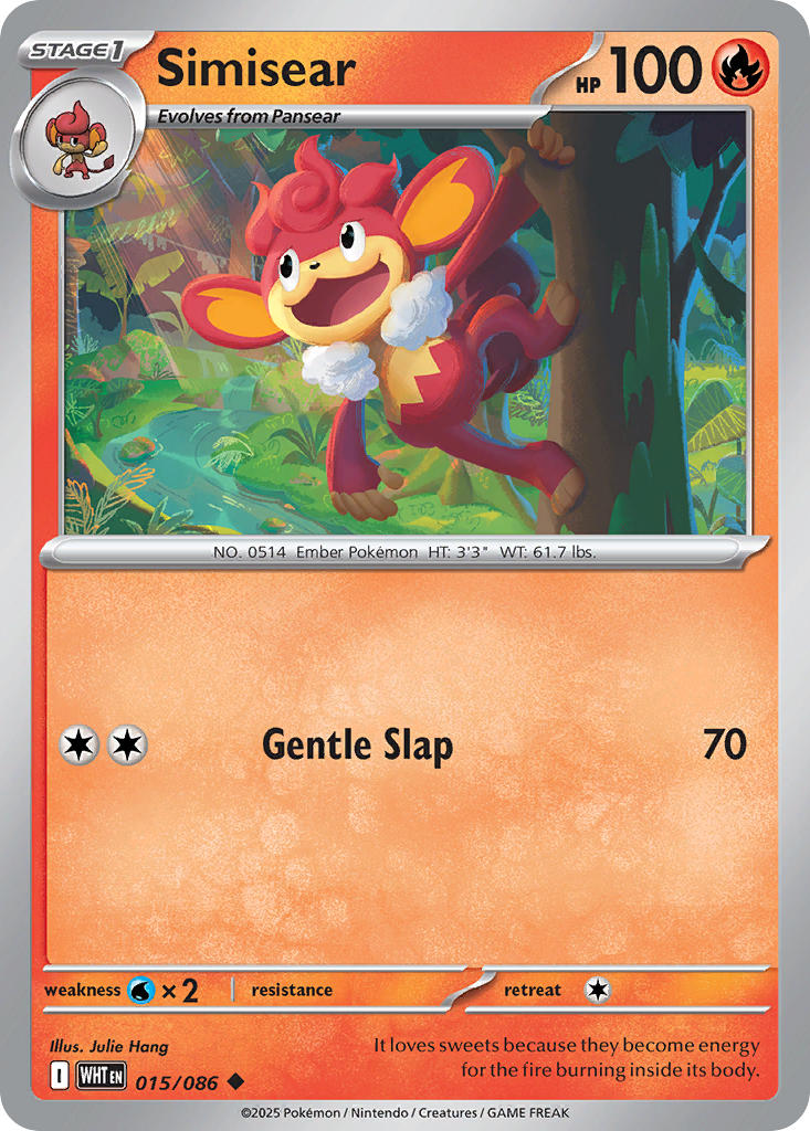 Simisear 015/086 - POKEMON SCARLET & VIOLET: WHITE FLARE