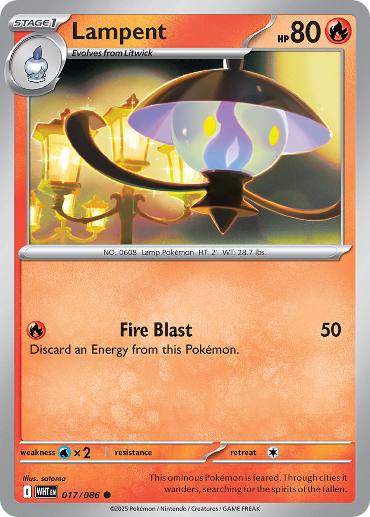 Lampent 017/086 - POKEMON SCARLET & VIOLET: WHITE FLARE