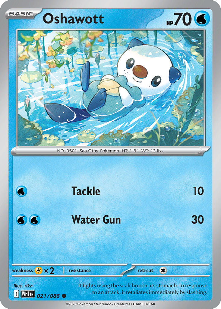 Oshawott 021/086 - POKEMON SCARLET & VIOLET: WHITE FLARE