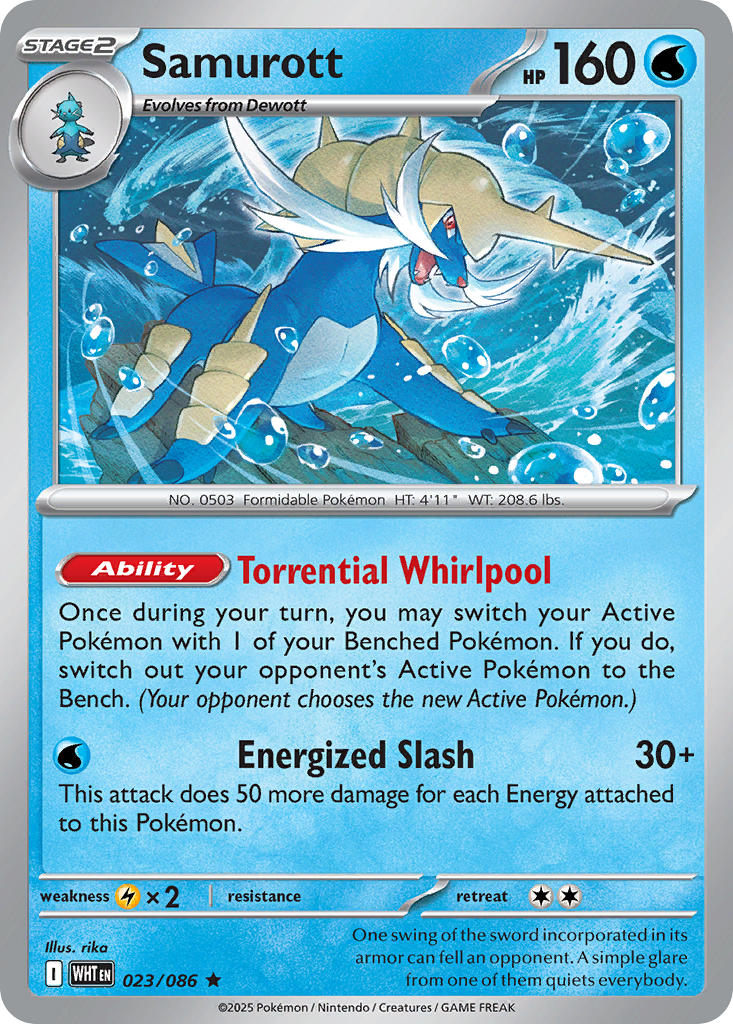 Samurott 023/086 - POKEMON SCARLET & VIOLET: WHITE FLARE