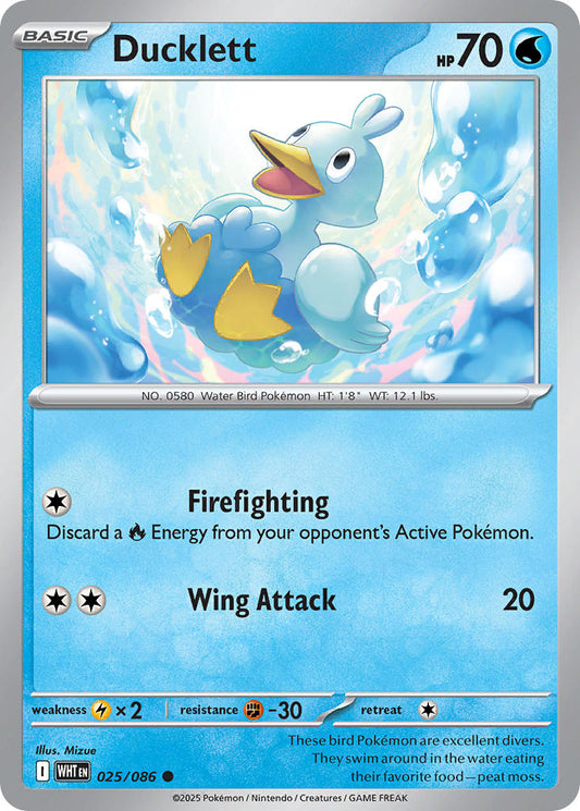 Ducklett 025/086 - POKEMON SCARLET & VIOLET: WHITE FLARE