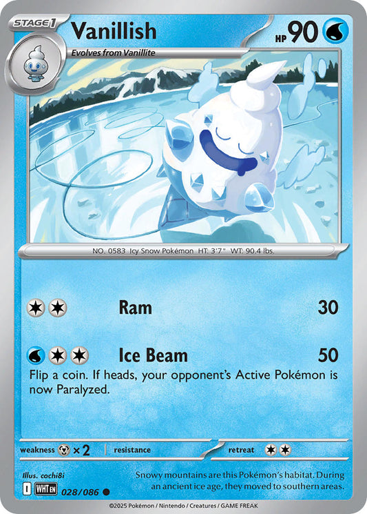Vanillish 028/086 - POKEMON SCARLET & VIOLET: WHITE FLARE