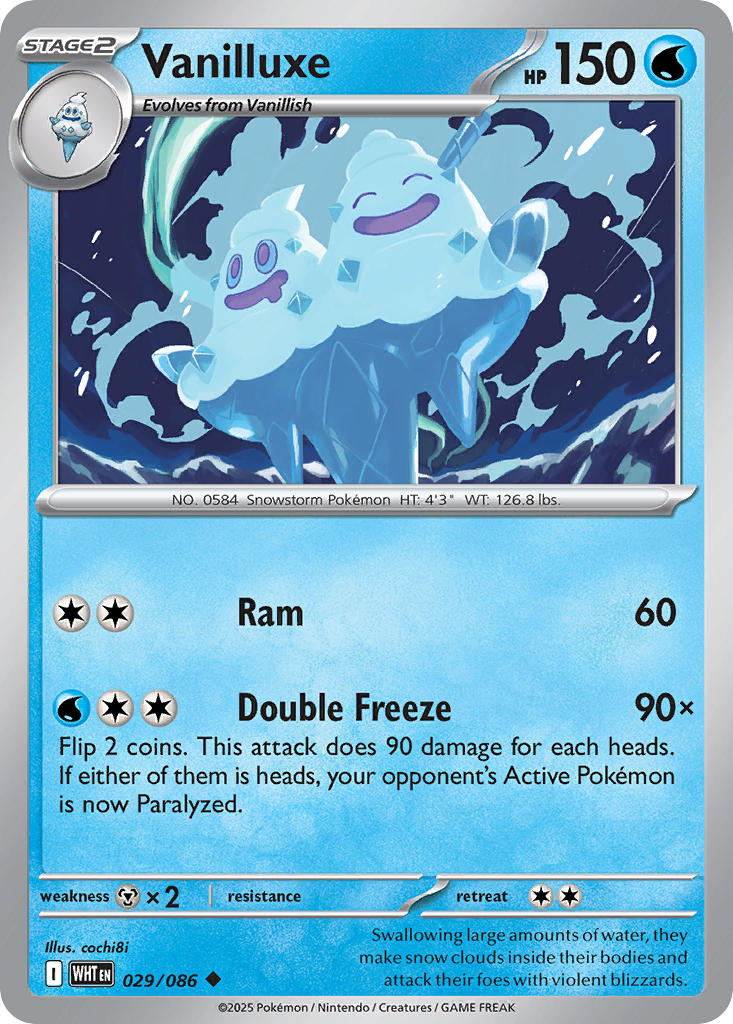 Vanilluxe 029/086 - POKEMON SCARLET & VIOLET: WHITE FLARE