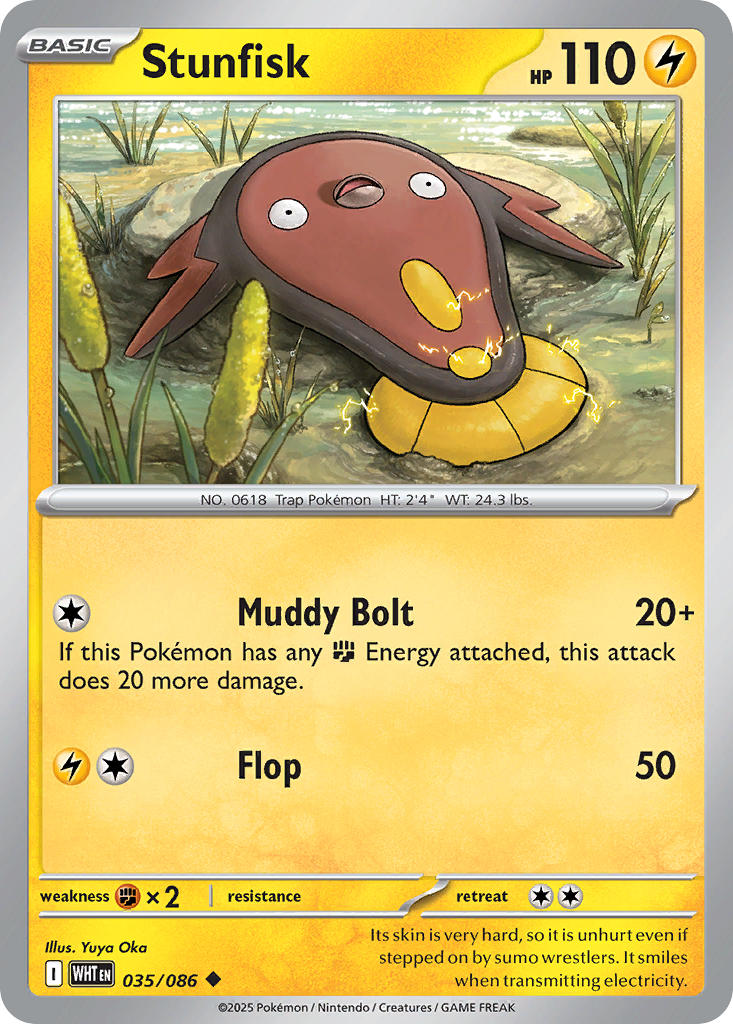 Stunfisk 035/086 - POKEMON SCARLET & VIOLET: WHITE FLARE