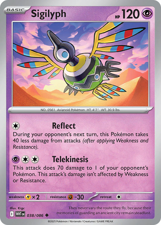 Sigilyph 038/086 - POKEMON SCARLET & VIOLET: WHITE FLARE